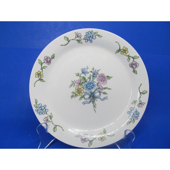 Tabletops Unlimited Victorian Bouquet 7" Dessert Bread Plate VGC - Picture 1 of 7